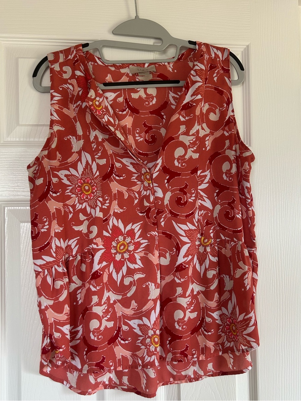 Loft Sleeveless Floral Top